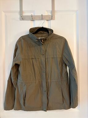 ALFRED SUNG Olive/Brown Cotton Jacket